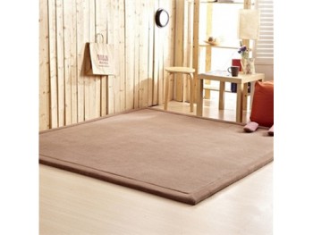 Tæppe, luksusudgave, 2x2m, Light Brown